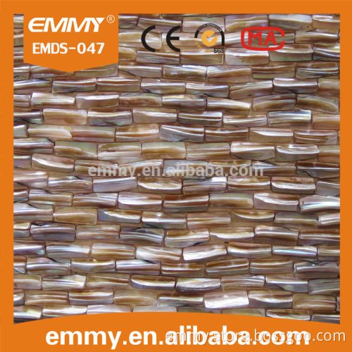 convex shell mosaic tile, shell bone, shell teeth on mesh supplier
